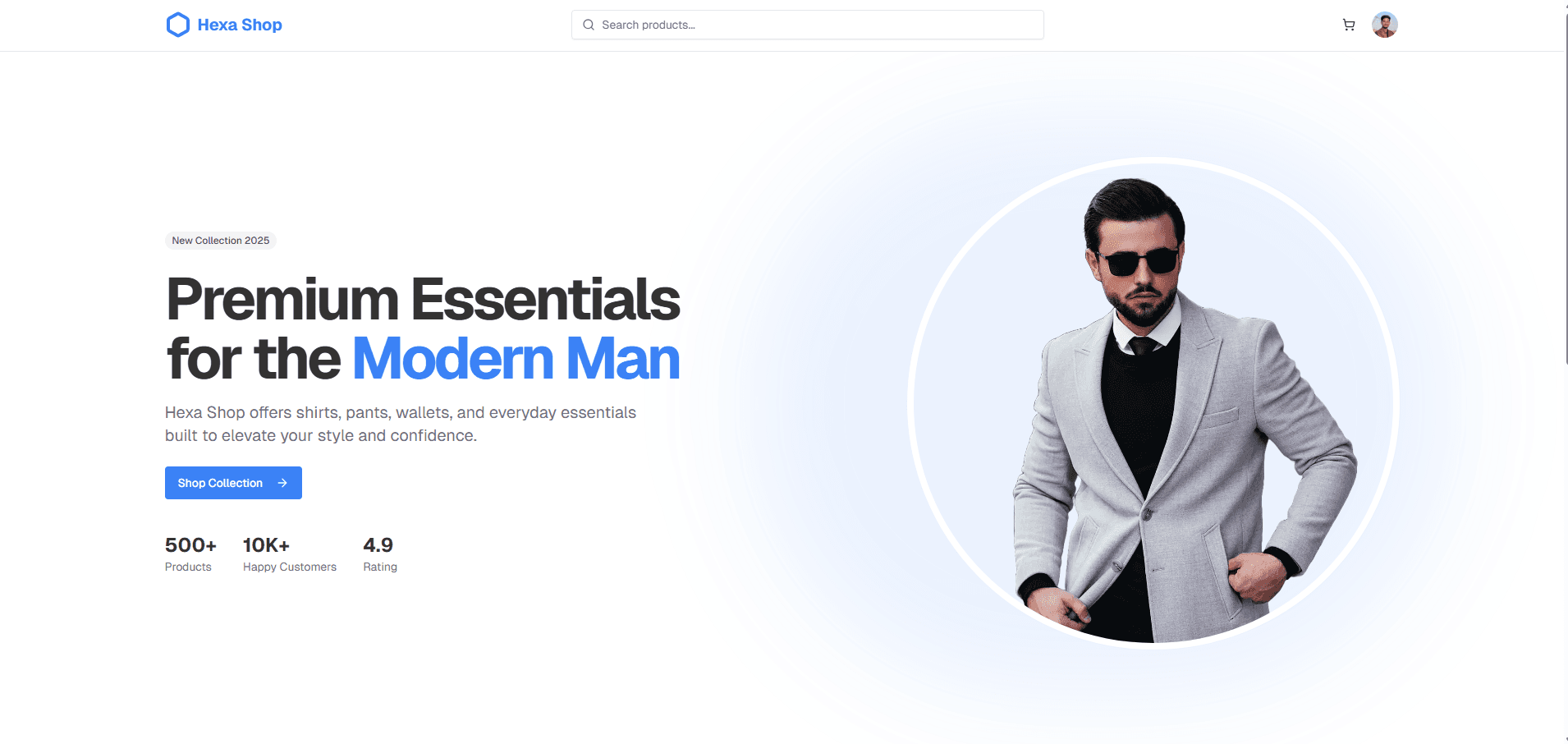 E-commerce templete with admin panel
